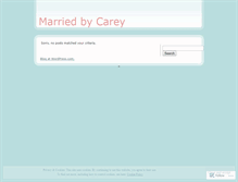 Tablet Screenshot of marriedbycarey.wordpress.com