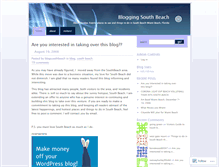 Tablet Screenshot of blogsouthbeach.wordpress.com