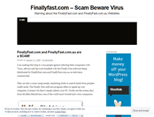 Tablet Screenshot of finallyfast.wordpress.com