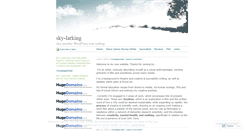 Desktop Screenshot of jmwskylarking.wordpress.com