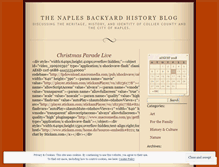 Tablet Screenshot of naplesbackyardhistory.wordpress.com