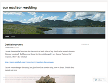 Tablet Screenshot of ourmadisonwedding.wordpress.com