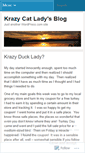 Mobile Screenshot of krazycatlady.wordpress.com