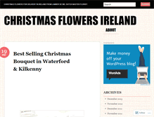 Tablet Screenshot of christmasflowersireland.wordpress.com