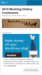 Mobile Screenshot of mushinghistory.wordpress.com