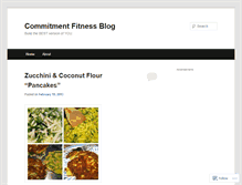 Tablet Screenshot of commitmentfitness.wordpress.com