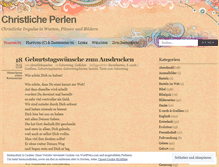 Tablet Screenshot of christlicheperlen.wordpress.com