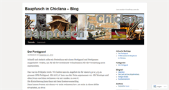 Desktop Screenshot of baupfuschinchiclana.wordpress.com