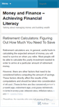Mobile Screenshot of moneyandfinance.wordpress.com