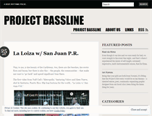 Tablet Screenshot of projectbassline.wordpress.com