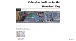 Desktop Screenshot of columbushomeless.wordpress.com
