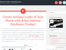 Tablet Screenshot of doorhandlemanufacturersandinteriorproduct.wordpress.com