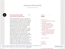 Tablet Screenshot of lululemonyoga.wordpress.com