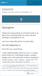 Mobile Screenshot of listenist.wordpress.com