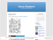 Tablet Screenshot of donnashepherd.wordpress.com