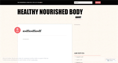 Desktop Screenshot of nourishourbody.wordpress.com