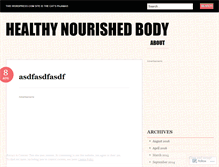 Tablet Screenshot of nourishourbody.wordpress.com