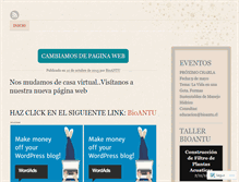 Tablet Screenshot of bioantu.wordpress.com