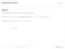 Tablet Screenshot of jasdeepsingh.wordpress.com