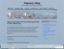 Tablet Screenshot of patavery.wordpress.com