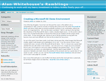 Tablet Screenshot of alanwhitehouse.wordpress.com
