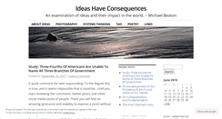 Desktop Screenshot of ideaswithconsequenses.wordpress.com