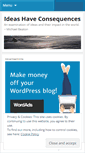 Mobile Screenshot of ideaswithconsequenses.wordpress.com