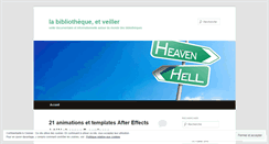 Desktop Screenshot of bibenveille.wordpress.com
