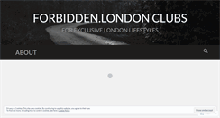 Desktop Screenshot of forbiddenlondon.wordpress.com