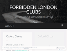 Tablet Screenshot of forbiddenlondon.wordpress.com