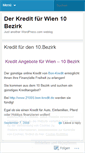 Mobile Screenshot of kredit10bezirk.wordpress.com