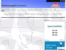 Tablet Screenshot of bulutangkislovers.wordpress.com
