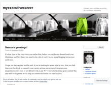 Tablet Screenshot of myexecutivecareer.wordpress.com