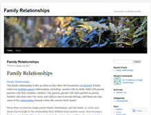 Tablet Screenshot of familyrelationshipss.wordpress.com