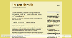 Desktop Screenshot of laurenherstik.wordpress.com