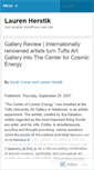 Mobile Screenshot of laurenherstik.wordpress.com