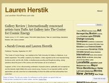 Tablet Screenshot of laurenherstik.wordpress.com