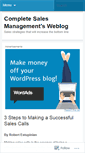Mobile Screenshot of completesalesmanagement.wordpress.com