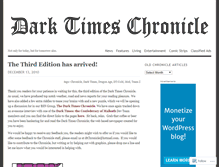 Tablet Screenshot of darktimeschronicle.wordpress.com