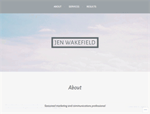 Tablet Screenshot of jenwakefield.wordpress.com