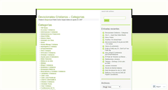 Desktop Screenshot of devocionalescristianos.wordpress.com