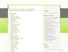 Tablet Screenshot of devocionalescristianos.wordpress.com