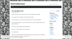 Desktop Screenshot of fashionablyunique.wordpress.com