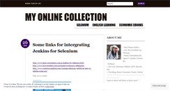 Desktop Screenshot of myonlinecollection.wordpress.com