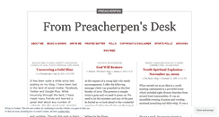 Desktop Screenshot of preacherpen.wordpress.com