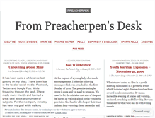 Tablet Screenshot of preacherpen.wordpress.com