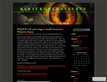 Tablet Screenshot of barackobamasaurus.wordpress.com