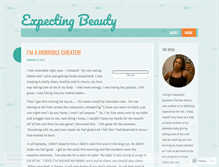 Tablet Screenshot of expectingbeauty.wordpress.com