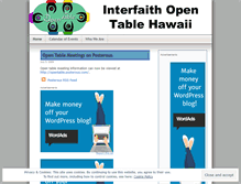 Tablet Screenshot of interfaithopentable.wordpress.com