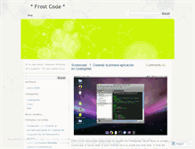 Tablet Screenshot of frostcode.wordpress.com